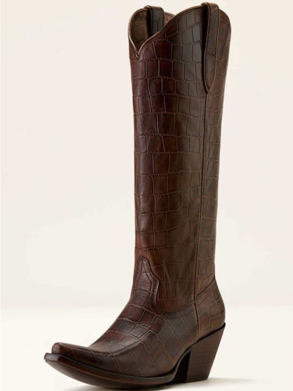 Ariat Casanova X Espresso Croc-Embossed Boot